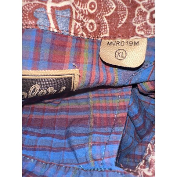 Wrangler Retro Men's Long sleeve Western Pearl Snap Sawtooth Pocket Plaid size X - Picture 8 of 8